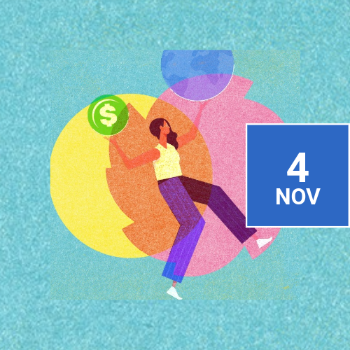 A person with money sign 4 November